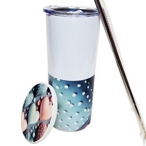 Stainless Steel Double Wall Insulated Straight Tumbler.